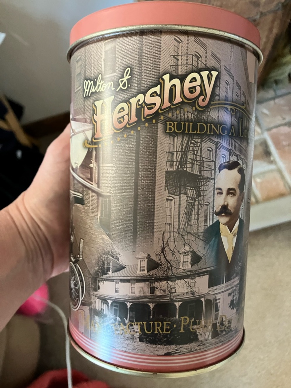 Vintage Hershey Decorative Tin Canister